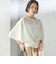 〈手洗い可能〉ホール ガーメント ケープ デザイン カーディガン