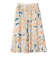 IPEKER 花柄 フロント ポケット フレア スカート