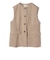 Wai＋:〈手洗い可能〉リネン ライク ベスト