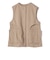 Wai＋:〈手洗い可能〉リネン ライク ベスト