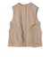 Wai＋:〈手洗い可能〉リネン ライク ベスト