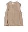 Wai＋:〈手洗い可能〉リネン ライク ベスト