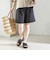 〈手洗い可能〉ダブル クロス ハーフ パンツ