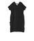 SHIPS Primary Navy Label:〈手洗い可能〉麻 ピンタック サック ワンピース