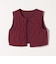 bon_meur:〈手洗い可能〉ロープ編み コットン コンパクト フリンジ ベスト