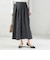 〈手洗い可能〉膨れ ジャカード タック フレア スカート