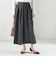 〈手洗い可能〉膨れ ジャカード タック フレア スカート