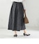 〈手洗い可能〉膨れ ジャカード タック フレア スカート
