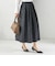 〈手洗い可能〉膨れ ジャカード タック フレア スカート