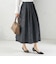 〈手洗い可能〉膨れ ジャカード タック フレア スカート