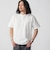 【WEB限定】SHIPS:〈手洗い可能/抗菌/防臭〉ワンポイント ロゴ バーズアイ ヘンリーネック Tシャツ