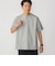 【WEB限定】SHIPS:〈手洗い可能/抗菌/防臭〉ワンポイント ロゴ バーズアイ ヘンリーネック Tシャツ