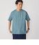 【WEB限定】SHIPS:〈手洗い可能/抗菌/防臭〉ワンポイント ロゴ バーズアイ ヘンリーネック Tシャツ