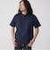 【WEB限定】SHIPS:〈手洗い可能/抗菌/防臭〉ワンポイント ロゴ バーズアイ ヘンリーネック Tシャツ