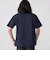 【WEB限定】SHIPS:〈手洗い可能/抗菌/防臭〉ワンポイント ロゴ バーズアイ ヘンリーネック Tシャツ