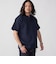 【WEB限定】SHIPS:〈手洗い可能/抗菌/防臭〉ワンポイント ロゴ バーズアイ ヘンリーネック Tシャツ