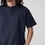 【WEB限定】SHIPS:〈手洗い可能/抗菌/防臭〉ワンポイント ロゴ バーズアイ ヘンリーネック Tシャツ