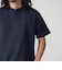 【WEB限定】SHIPS:〈手洗い可能/抗菌/防臭〉ワンポイント ロゴ バーズアイ ヘンリーネック Tシャツ
