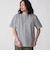 【WEB限定】SHIPS:〈手洗い可能/抗菌/防臭〉ワンポイント ロゴ バーズアイ ヘンリーネック Tシャツ