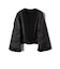 〈手洗い可能〉ブラック フォーマル フレア スリーブ ジャケット ◇