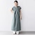 【WEB限定】〈手洗い可能〉リネン レーヨン コーティング ワンピース