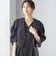 little black:〈手洗い可能〉ネジリ スリーブ シアー ショート 羽織（セレモニー対応可）