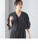 little black:〈手洗い可能〉ネジリ スリーブ シアー ショート 羽織（セレモニー対応可）