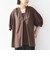 〈接触冷感 / 撥水加工〉TEX BRID(R)タフタ スキッパー 5分袖 ブラウス