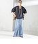 〈接触冷感 / 撥水加工〉TEX BRID(R)タフタ スキッパー 5分袖 ブラウス