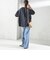〈接触冷感 / 撥水加工〉TEX BRID(R)タフタ スキッパー 5分袖 ブラウス