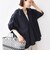 〈接触冷感 / 撥水加工〉TEX BRID(R)タフタ スキッパー 5分袖 ブラウス