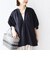 〈接触冷感 / 撥水加工〉TEX BRID(R)タフタ スキッパー 5分袖 ブラウス