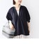 〈接触冷感 / 撥水加工〉TEX BRID(R)タフタ スキッパー 5分袖 ブラウス