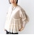 【WEB限定】 〈手洗い可能〉ダンボール × チュール ジップ 羽織