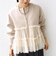 【WEB限定】 〈手洗い可能〉ダンボール × チュール ジップ 羽織