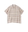 Southwick: Gate Label リネン オンブレチェック ショートスリーブ シャツ