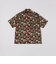 SHIPS: メッシュ プリント レギュラーカラー ショートスリーブ シャツ
