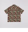 SHIPS: メッシュ プリント レギュラーカラー ショートスリーブ シャツ