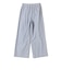 〈接触冷感・手洗い可能〉麻混 シャンブレー ウエスト ゴム ワイド パンツ