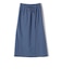 〈手洗い可能〉麻混 ストレッチ ドロスト Aライン スカート