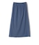 〈手洗い可能〉麻混 ストレッチ ドロスト Aライン スカート