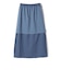 〈手洗い可能〉麻混 ストレッチ ドロスト Aライン スカート