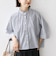 【WEB限定】〈手洗い可能〉ブロード ストライプ / 無地 切替 パッチワーク シャツ