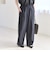 quaranciel:〈洗濯機可能〉ウーステッド イージー ワイドパンツ