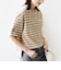 【WEB限定】マルチ ボーダー 5分袖 TEE