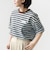 【WEB限定】マルチ ボーダー 5分袖 TEE