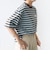 【WEB限定】マルチ ボーダー 5分袖 TEE
