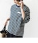 【WEB限定】マルチ ボーダー 5分袖 TEE