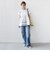 【WEB限定】〈手洗い可能〉布帛 コンビ ペプラム TEE