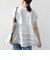 【WEB限定】〈手洗い可能〉布帛 コンビ ペプラム TEE